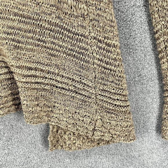 H&M Cardigan Womens Size M Brown Long Sleeve Open Knit - Picture 12 of 16